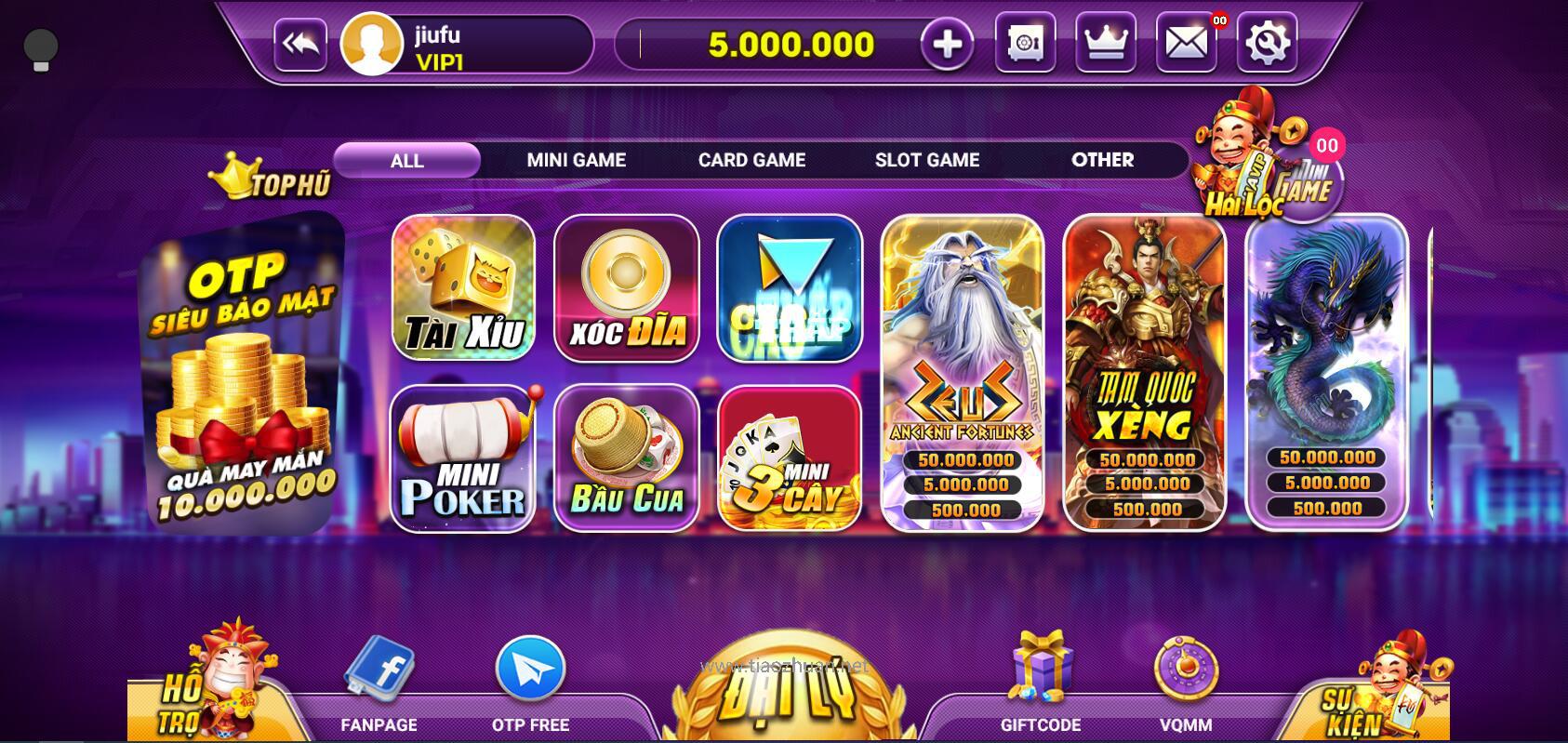 图片[1]-越南语版糖果鱼虾蟹游戏源码/迷你游戏合集/机器人支持/NodeJS+MongoDB