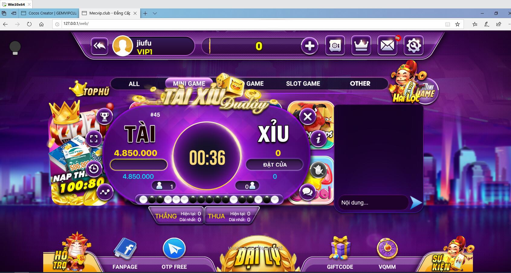 图片[6]-越南语版糖果鱼虾蟹游戏源码/迷你游戏合集/机器人支持/NodeJS+MongoDB