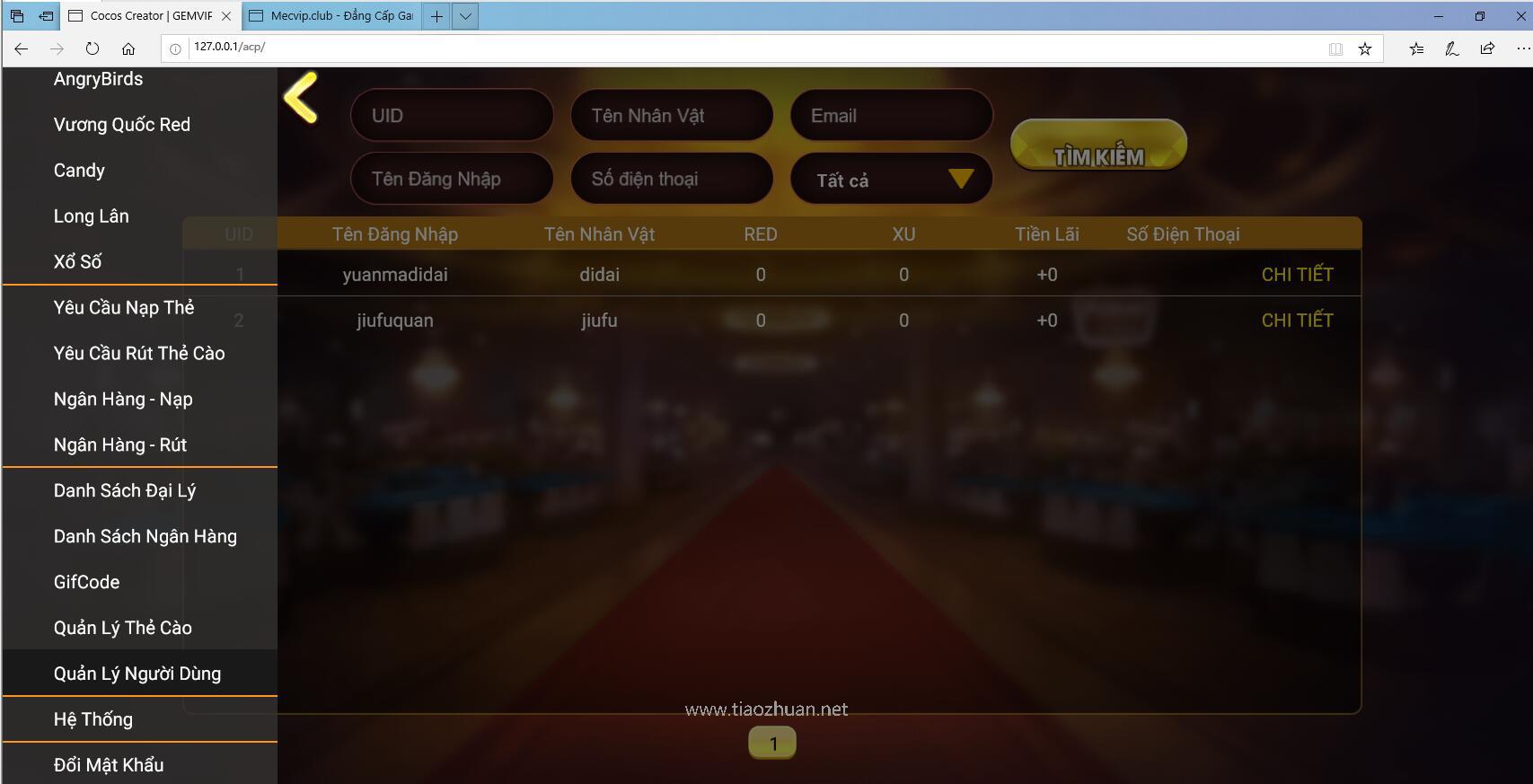 图片[3]-越南语版糖果鱼虾蟹游戏源码/迷你游戏合集/机器人支持/NodeJS+MongoDB