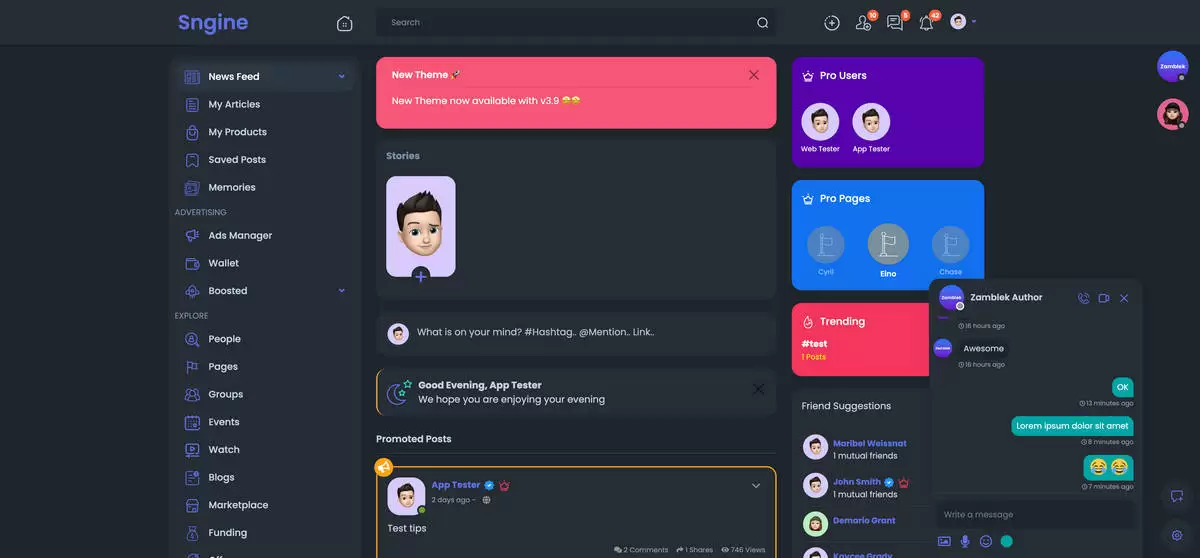 图片[1]-Sngine社交网络平台源码/社区论坛源码/中文汉化永久更新版